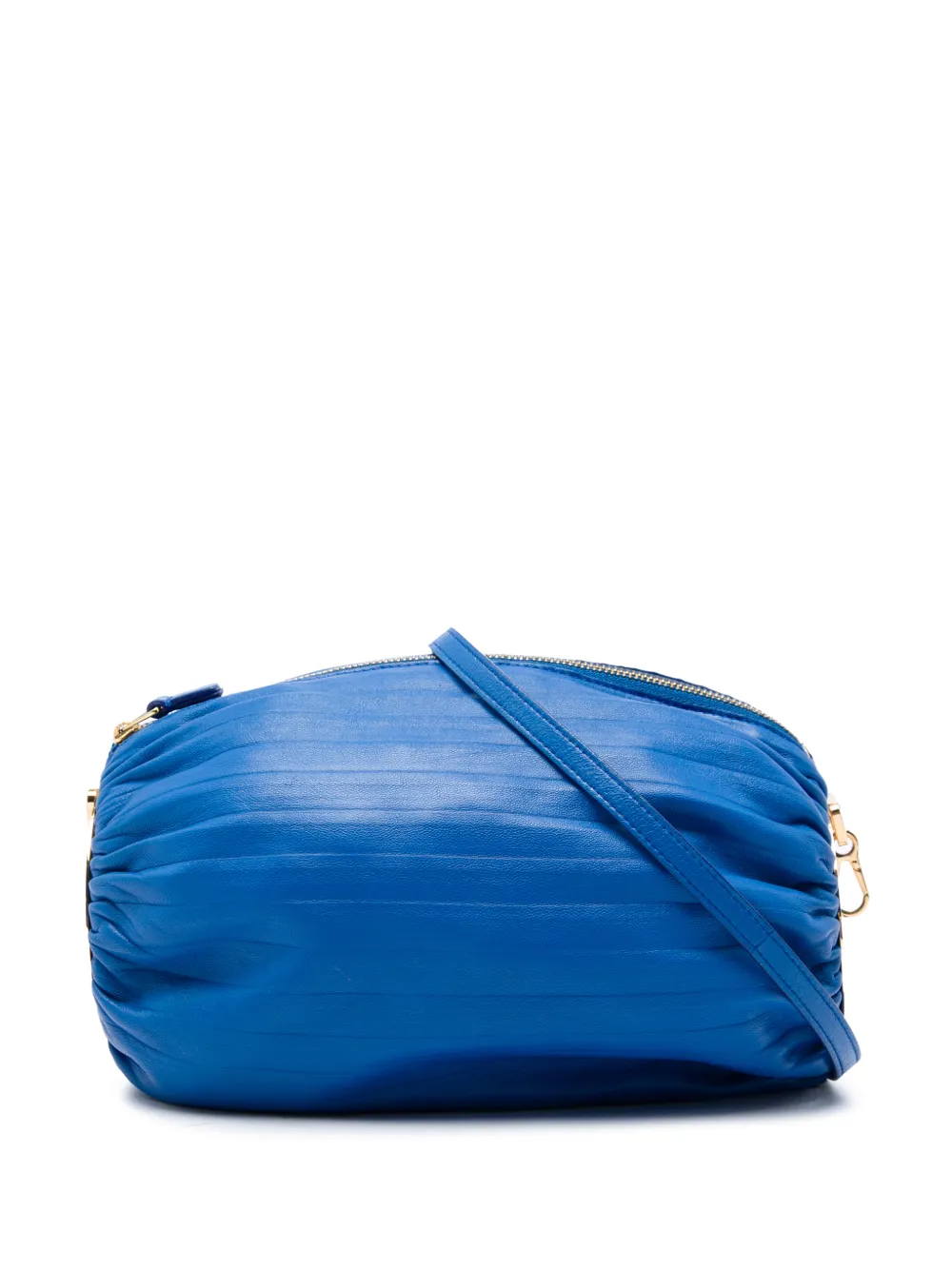 Loewe Pre-Owned 2022 Pleated Nappa Bracelet Pouch shoulder bag - Blau