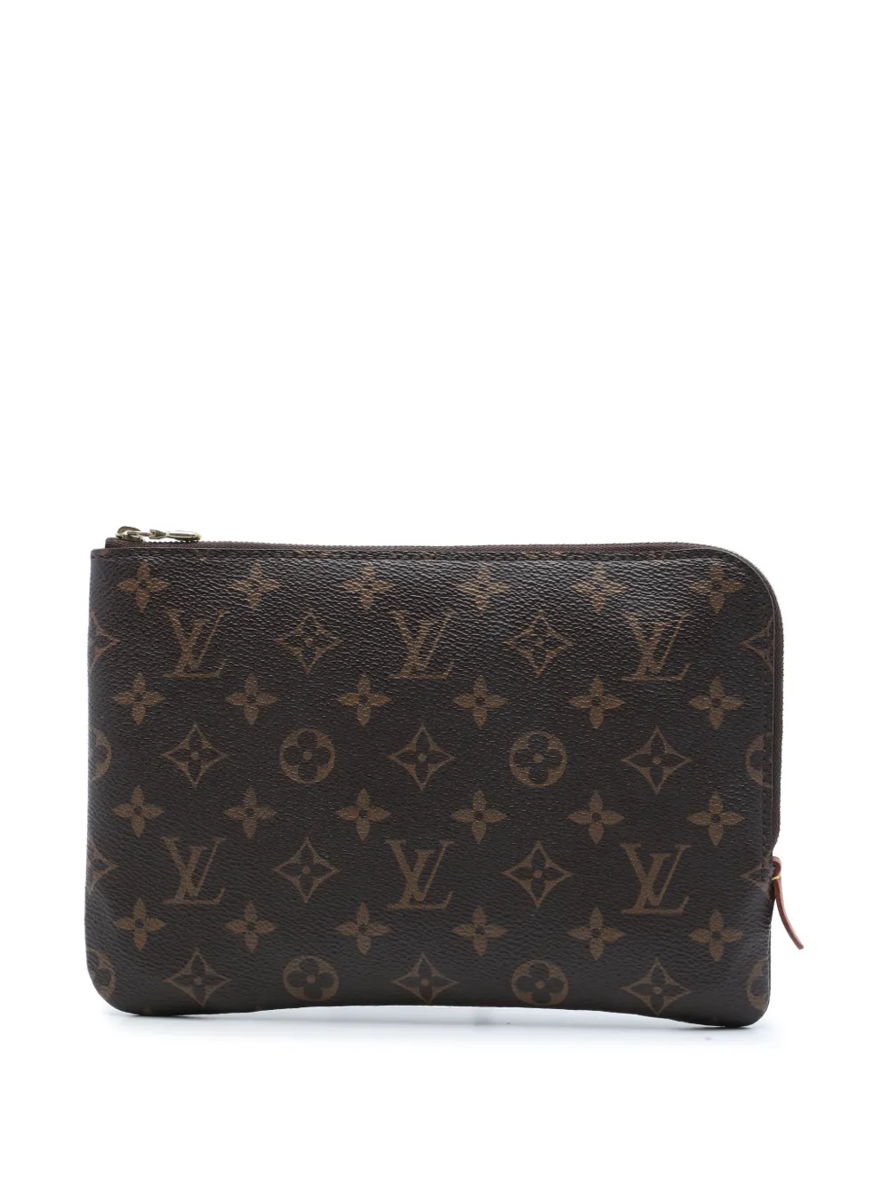 Louis Vuitton Pre-Owned Clutch Etui Voyageur PM con monogramma 2018 - Marrone