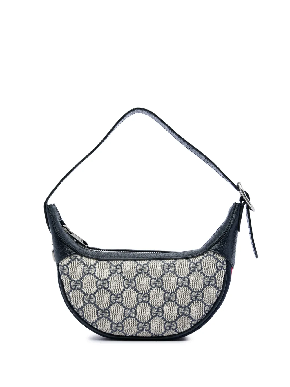 Gucci Pre-Owned Borsa a spalla Ophidia mini in tessuto GG Supreme con decorazione Web 2016-2026 - Nero