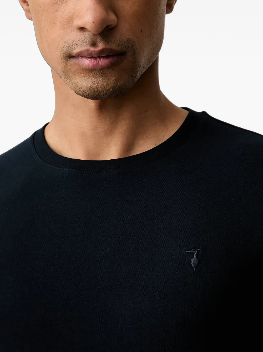 Trussardi T-shirt met geborduurd logo Zwart