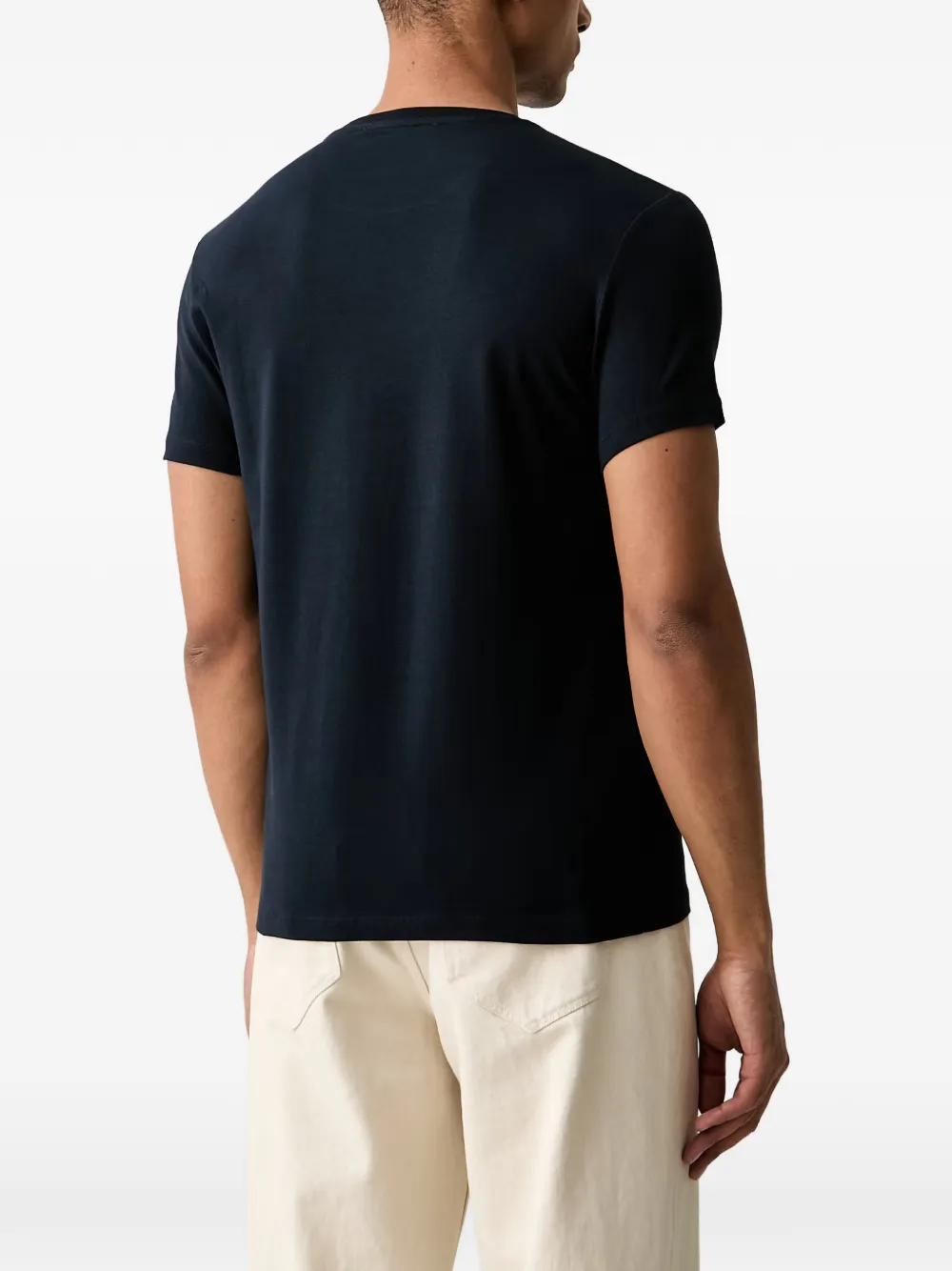 Trussardi T-shirt met geborduurd logo Zwart
