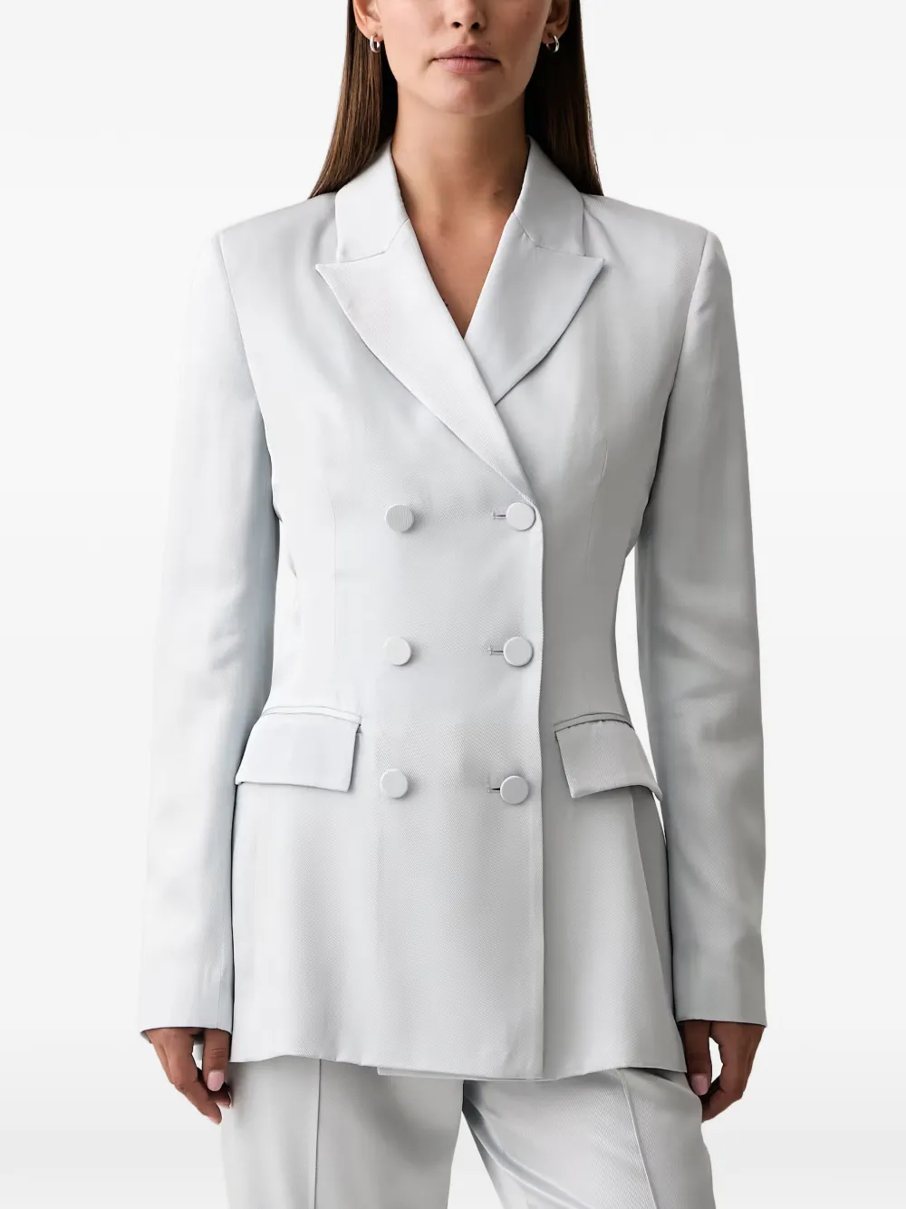 Trussardi double-breasted peaked-lapels blazer - Blu