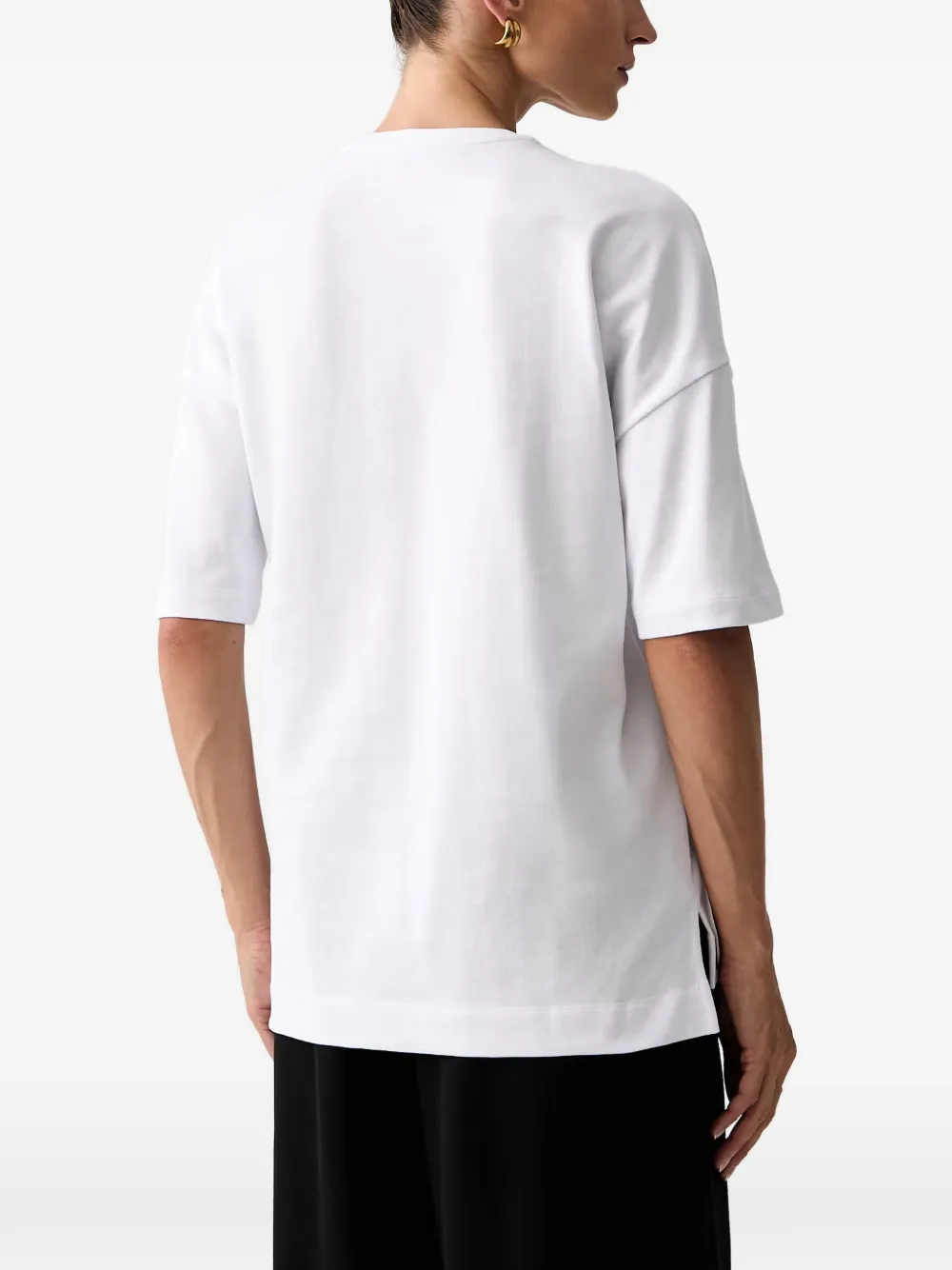 Trussardi T-shirt met logoprint Wit