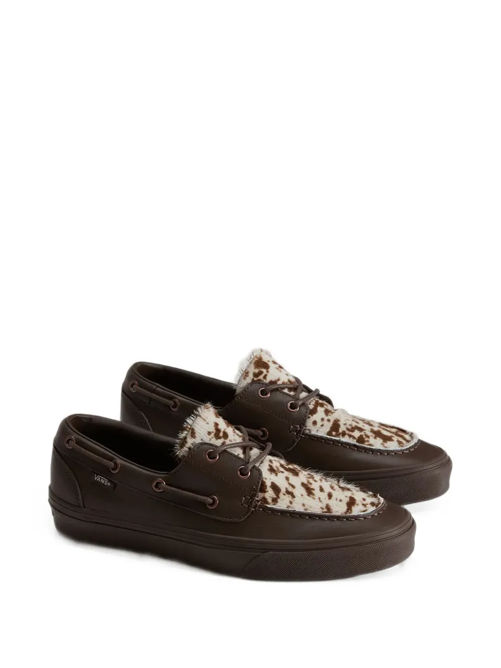 Vans cow-print panelled shoes Bruin