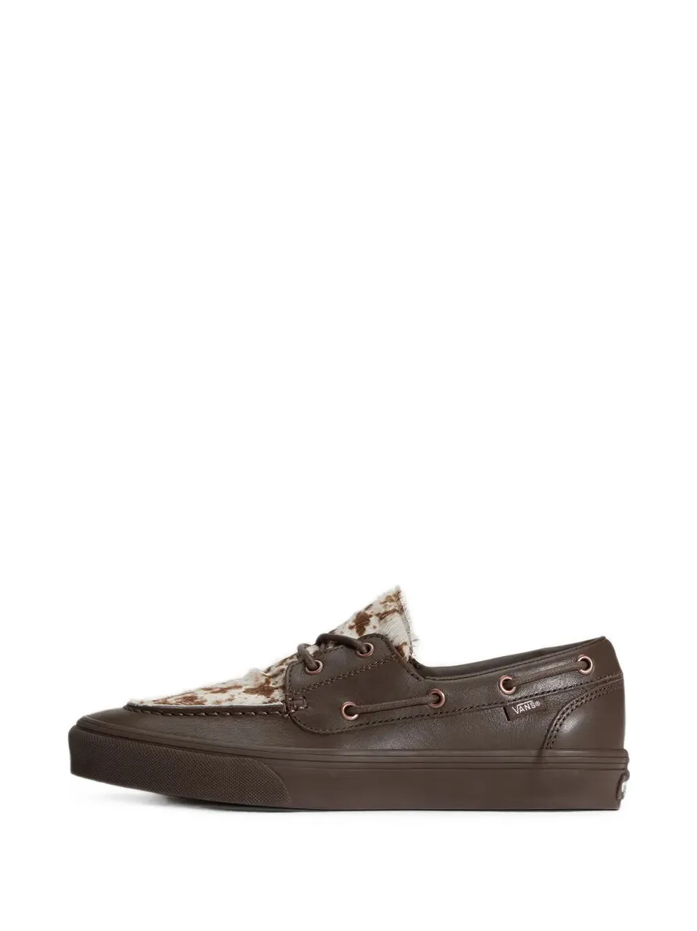 Vans cow-print panelled shoes - Marrone