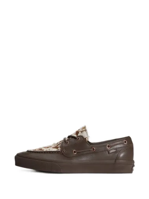 Vans cow-print panelled shoes