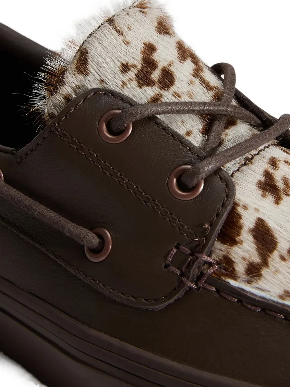Vans cow-print panelled shoes Bruin