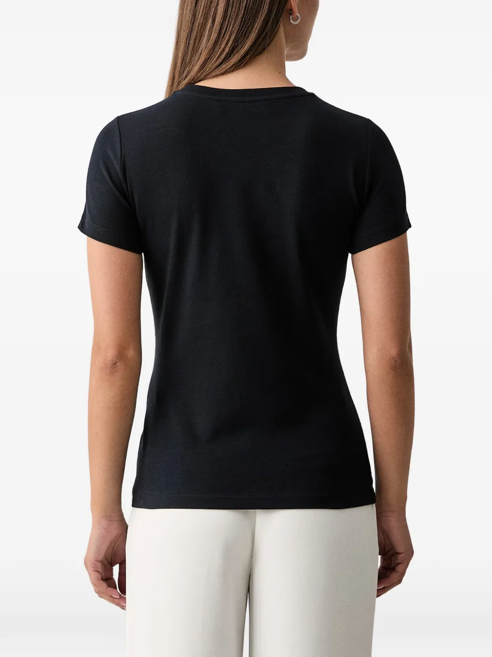Trussardi T-shirt met geborduurd logo Blauw
