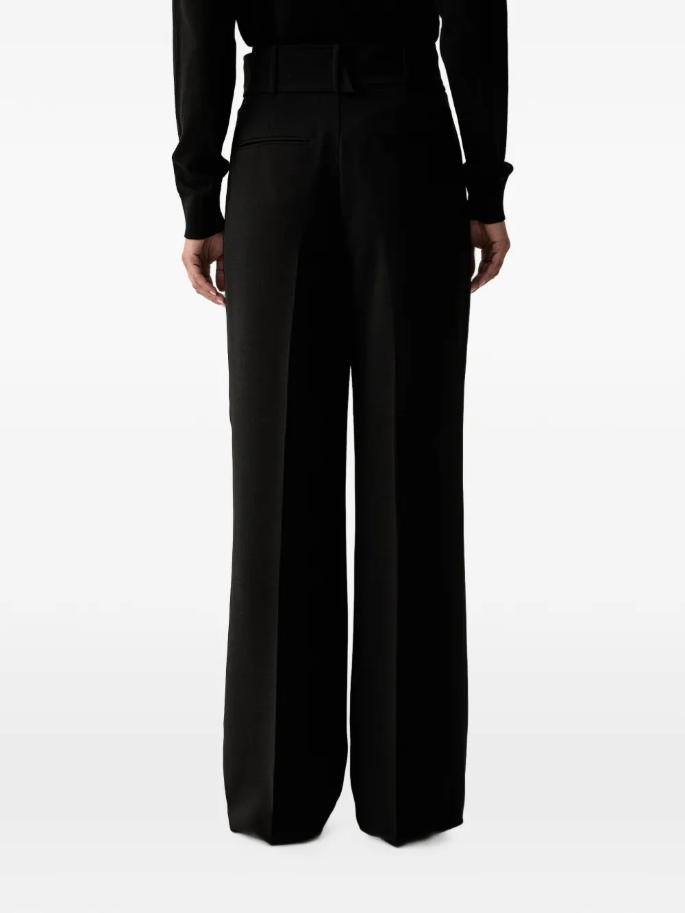 Trussardi Broek met wijde pijpen Zwart