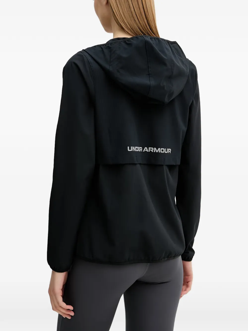 Under Armour Velocity Pro Storm lichtgewicht trainingsjack met logo-print Zwart