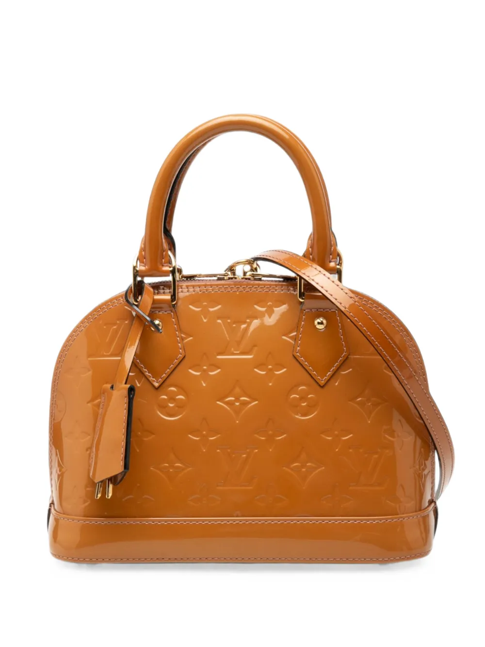 Louis Vuitton Pre-Owned 2013 Monogram Vernis Alma BB satchel - Marrone