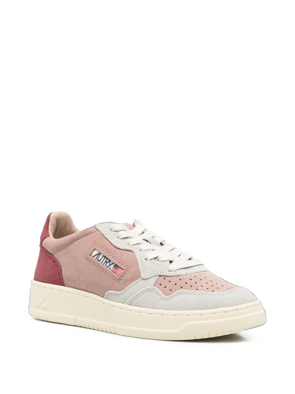 Autry Medalist Low suede sneakers Roze