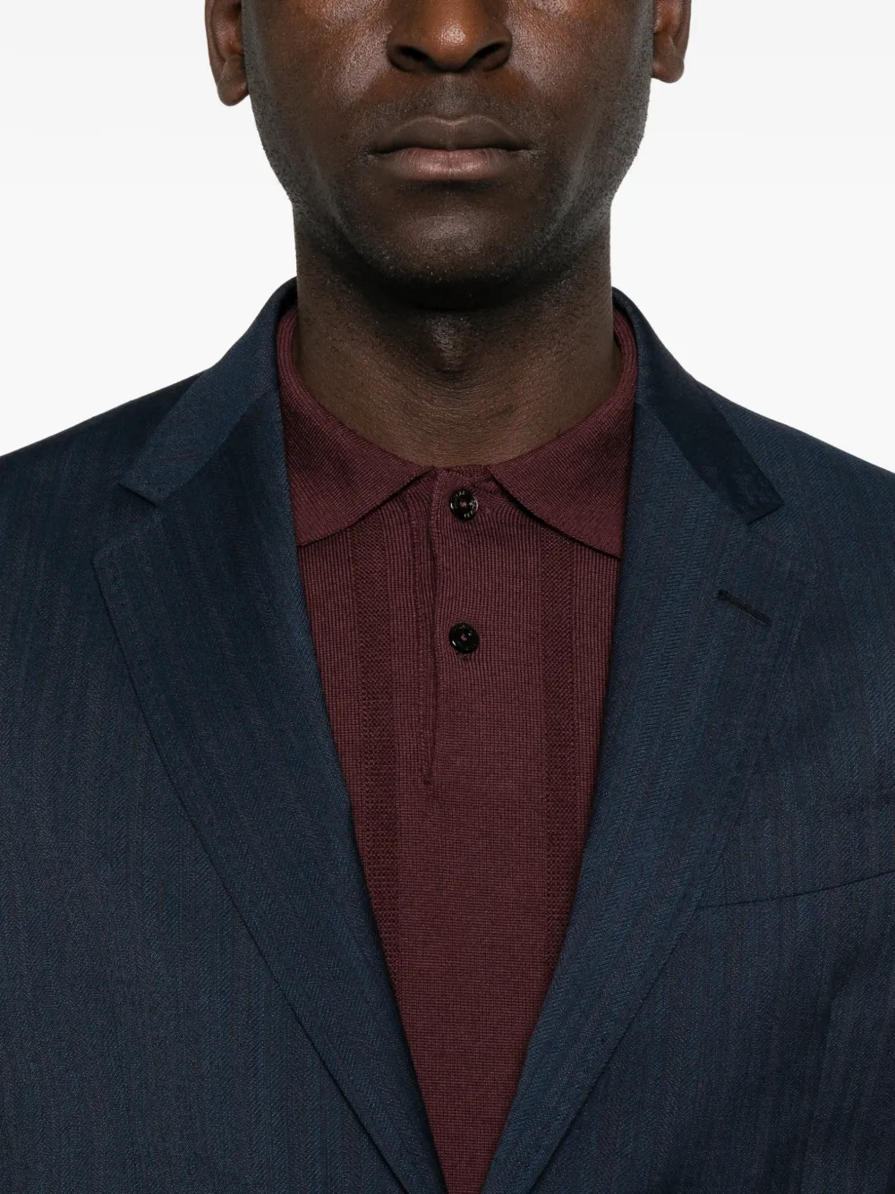 ETRO Wollen pak met visgraat-patroon Blauw