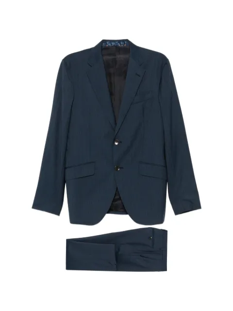 ETRO herringbone-pattern wool suit