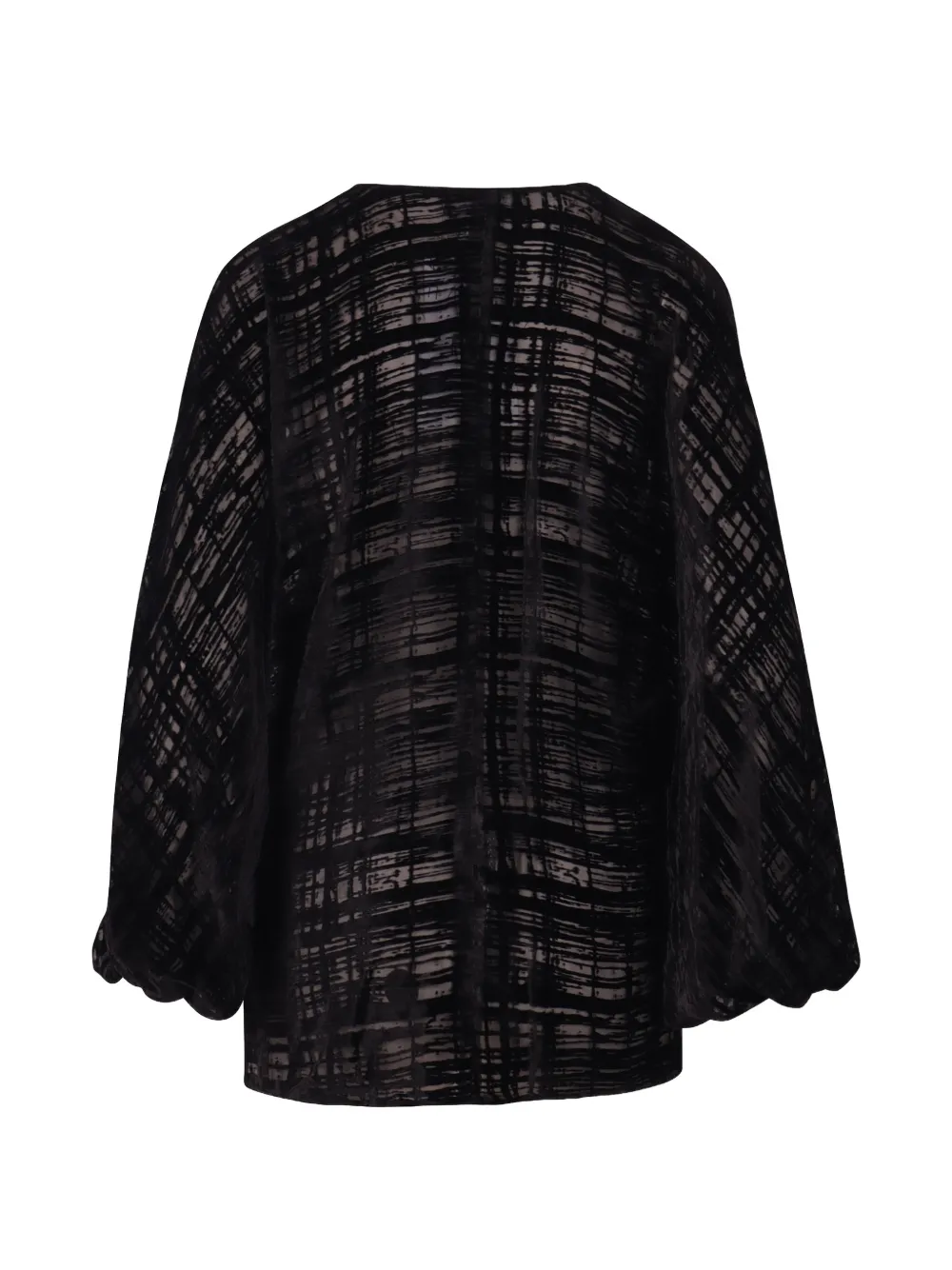 Gianluca Capannolo Geruite blouse Zwart