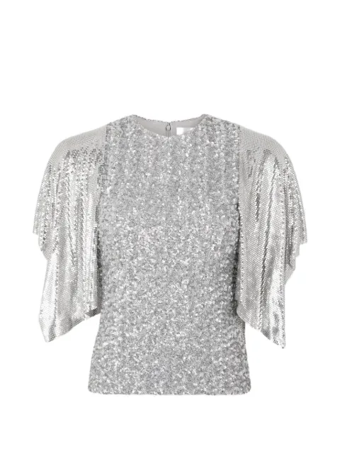 Rabanne blusa con detalle de lentejuelas
