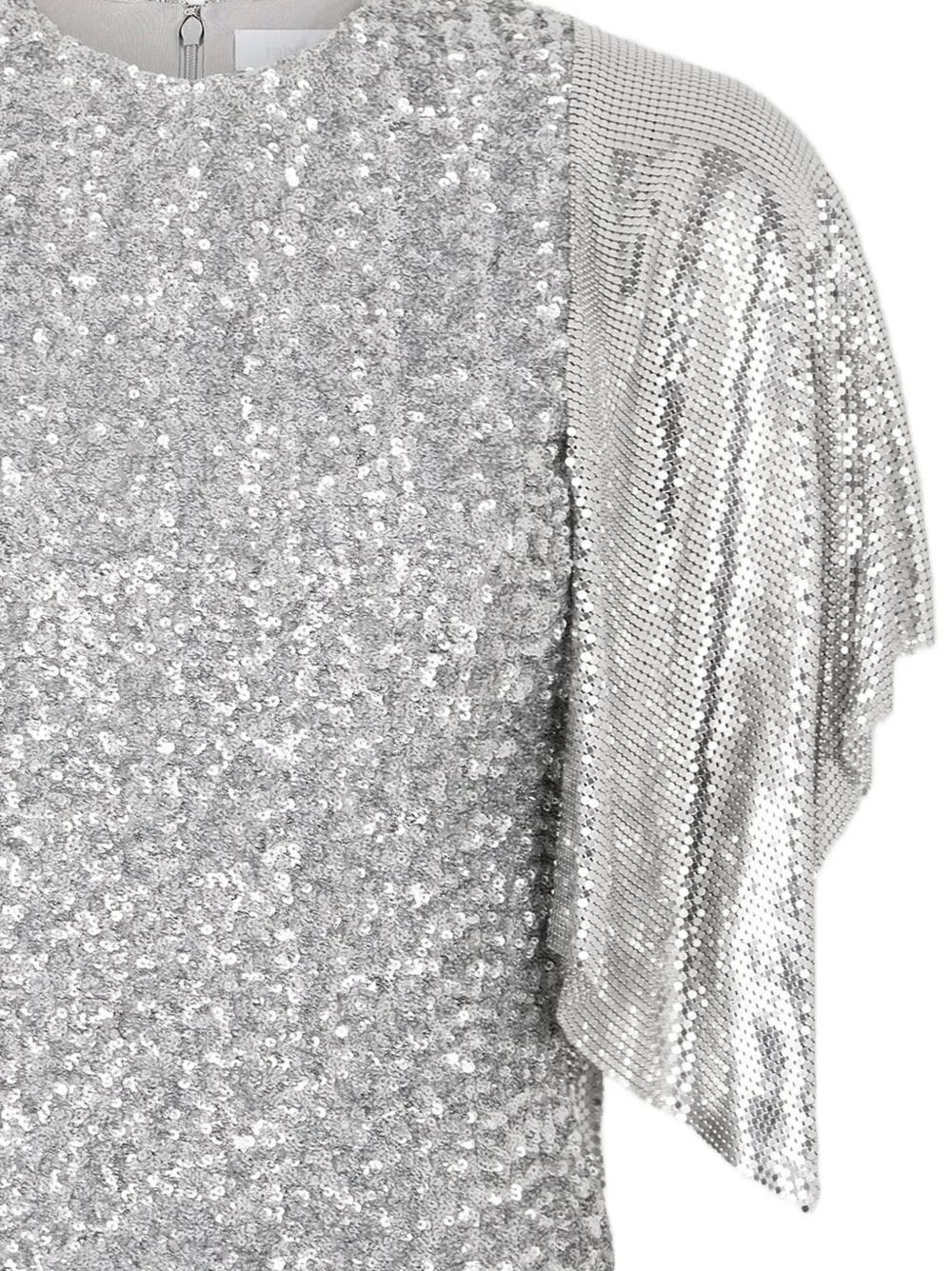 Rabanne Shirt met pailletten Zilver