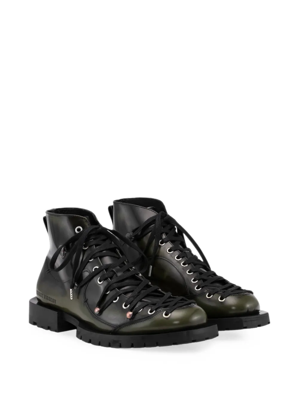 Henrik Vibskov Kelly lace-up boots Zwart