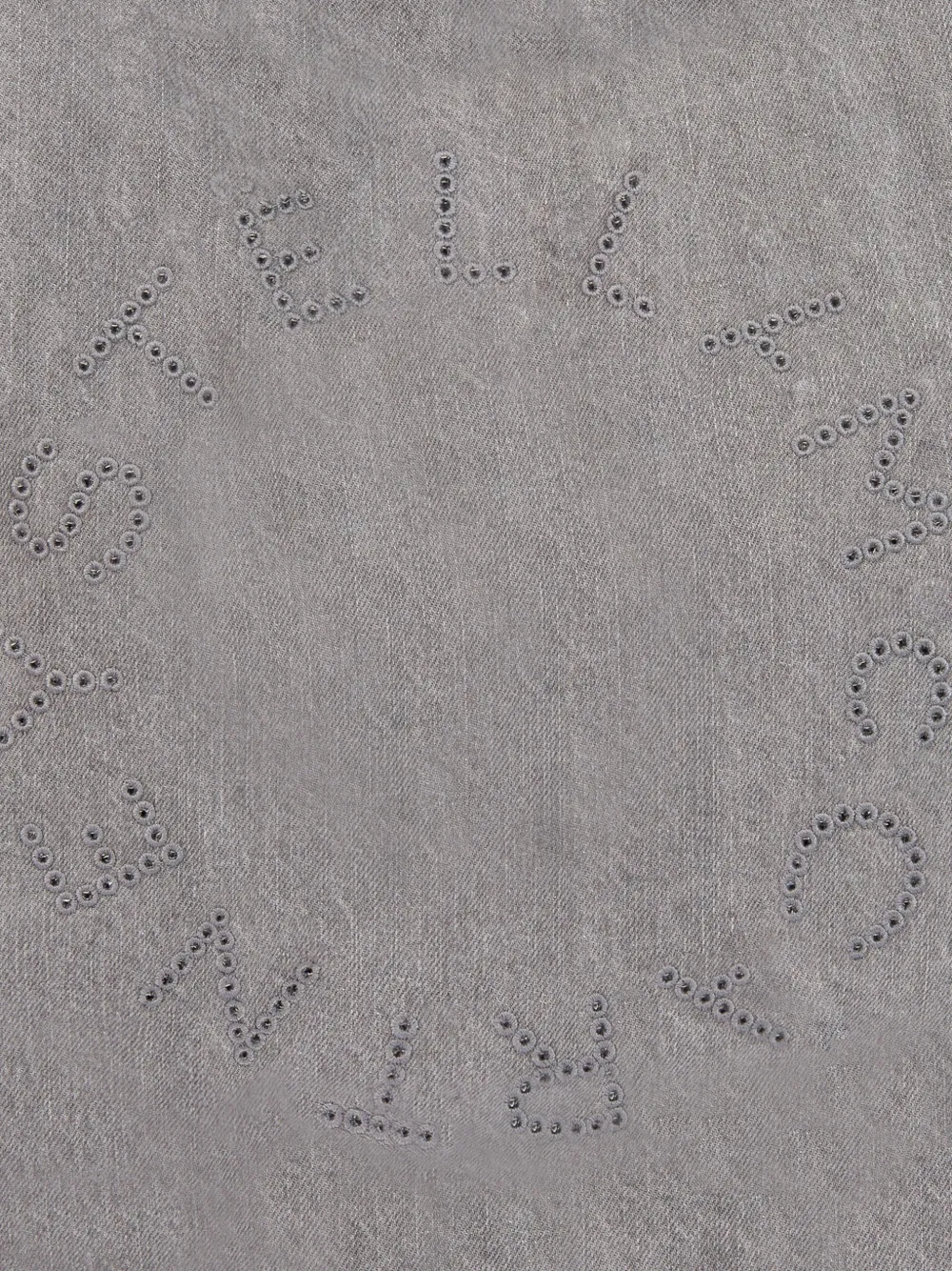 Stella McCartney Kids Shopper met geperforeerd logo Grijs