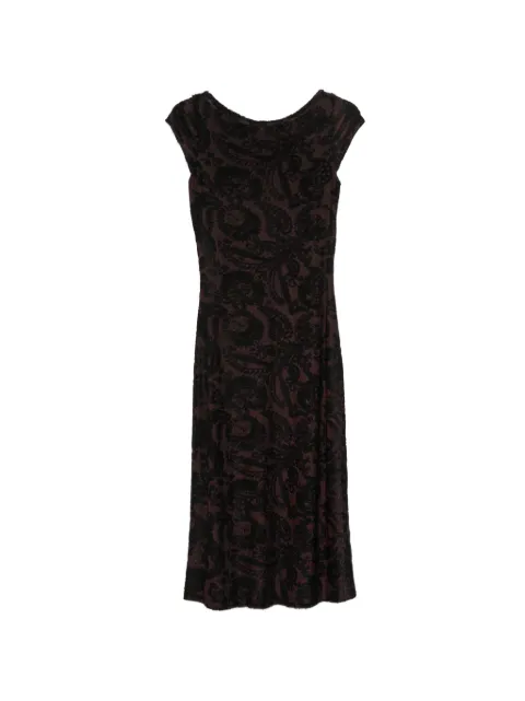 ETRO paisley-patterned devoré midi dress