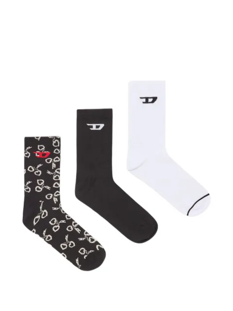 Diesel 3-pack socks with handcuff motif
