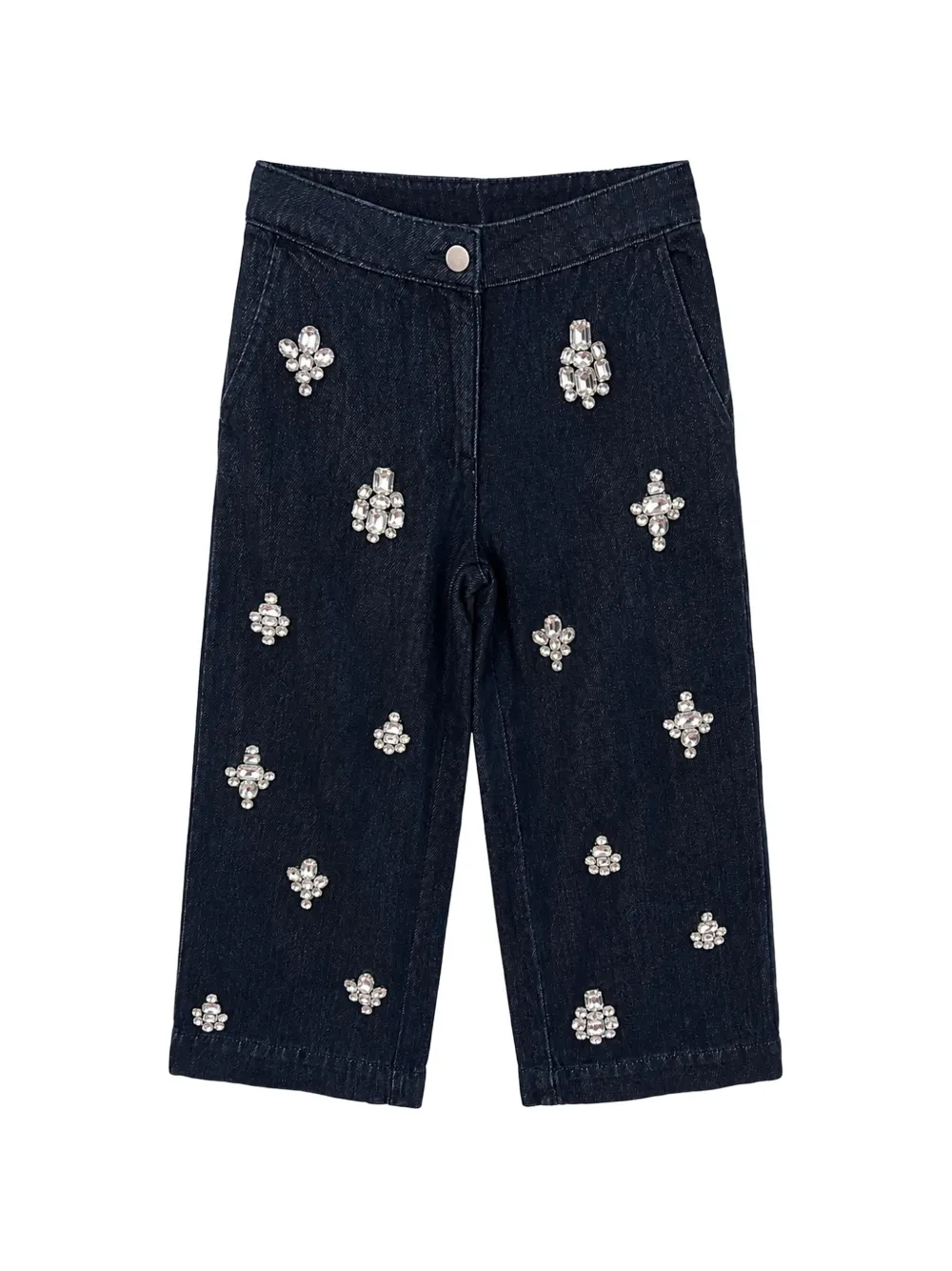 Stella McCartney Kids crystal-embellished jeans - Blu