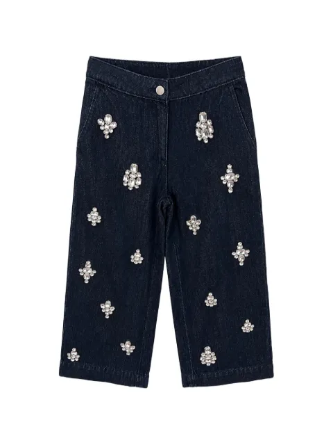 Stella McCartney Kids crystal-embellished jeans