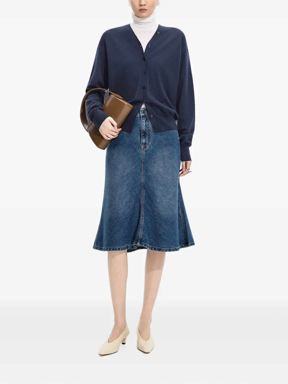 JNBY Vest met V-hals Blauw