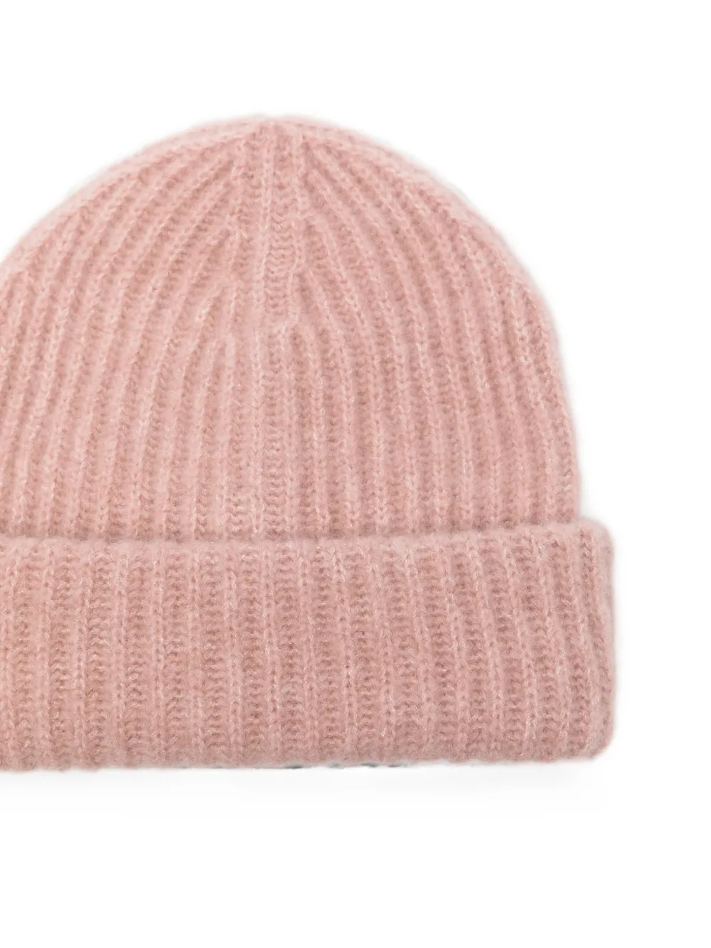 Roberto Collina Ribgebreide muts Roze