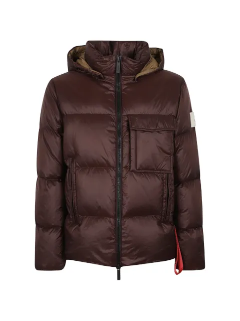AFTER LABEL quilted hooded jacket