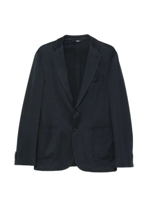BOSS notch-lapel single-breasted jacket