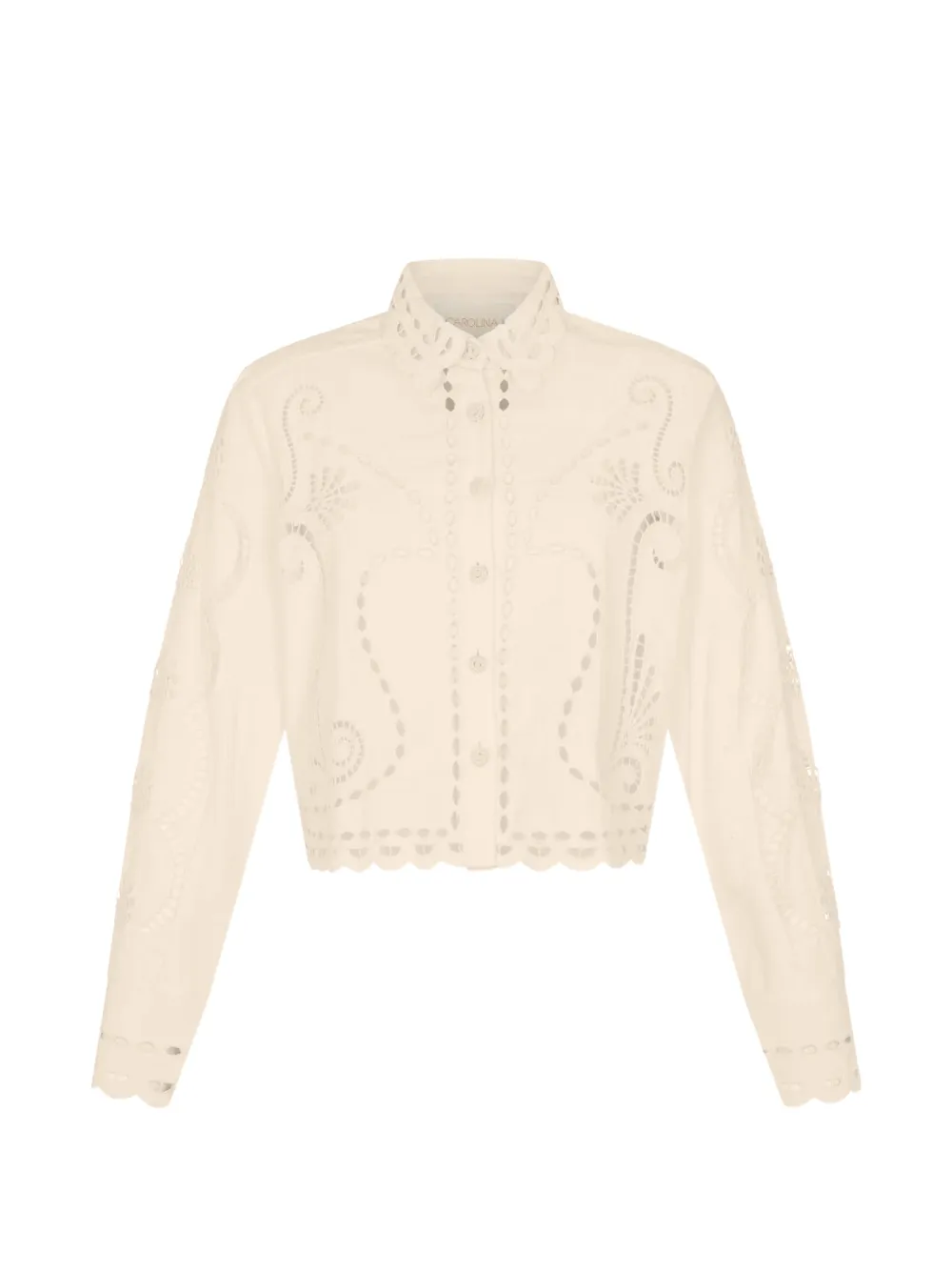 Carolina K Lizz broderie-anglaise scalloped jacket