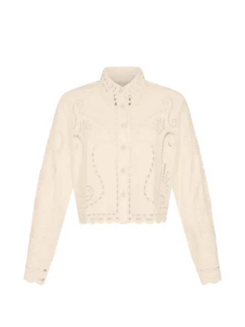 Carolina K Lizz broderie-anglaise scalloped jacket