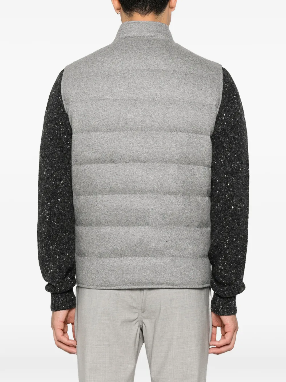 Eleventy Bodywarmer met hoge hals Grijs