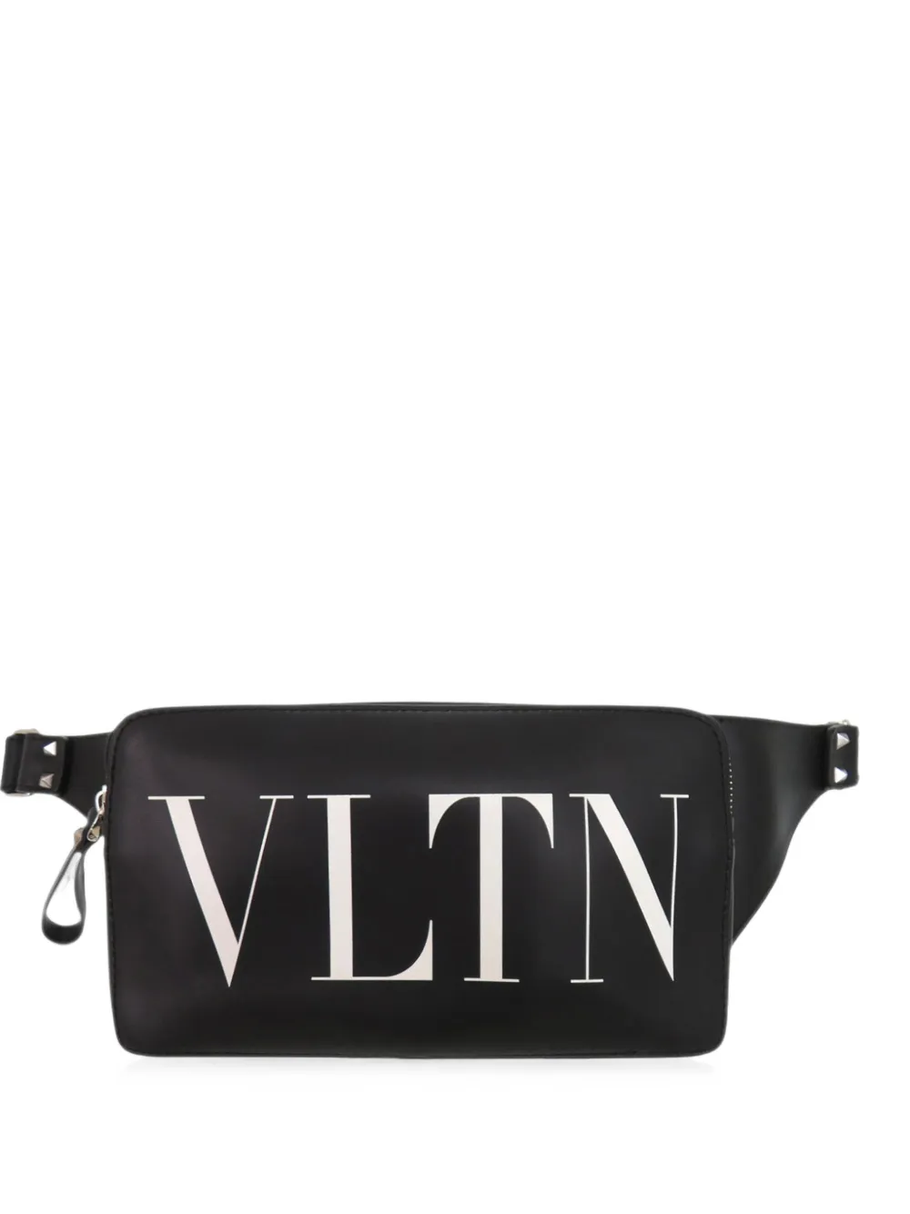 Valentino Garavani Pre-Owned 2018-2026 Leather VLTN Rockstud belt bag - Nero