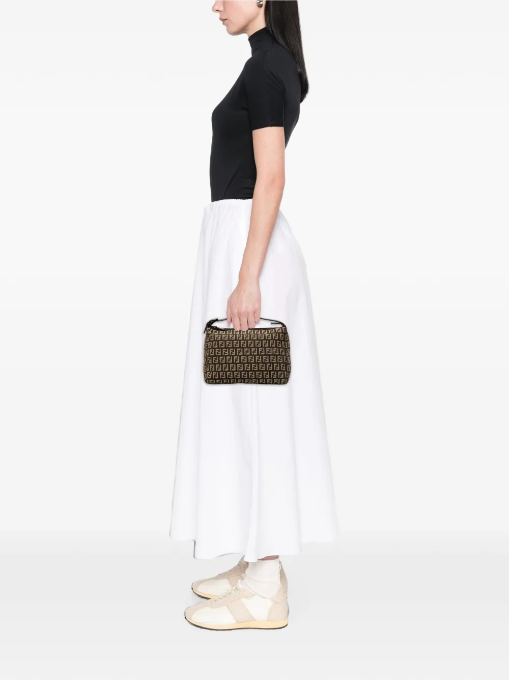 Fendi Pre-Owned 2000-2010 Zucchino Canvas handbag - Braun