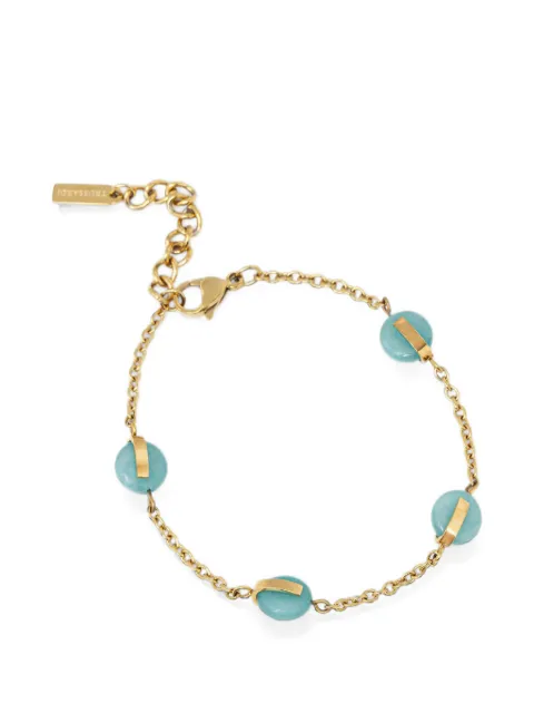 Trussardi agate chain-link bracelet