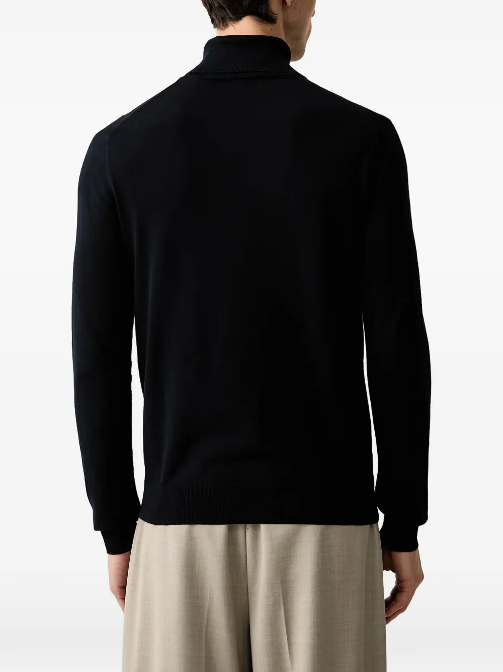 Trussardi Coltrui met geborduurd logo Zwart