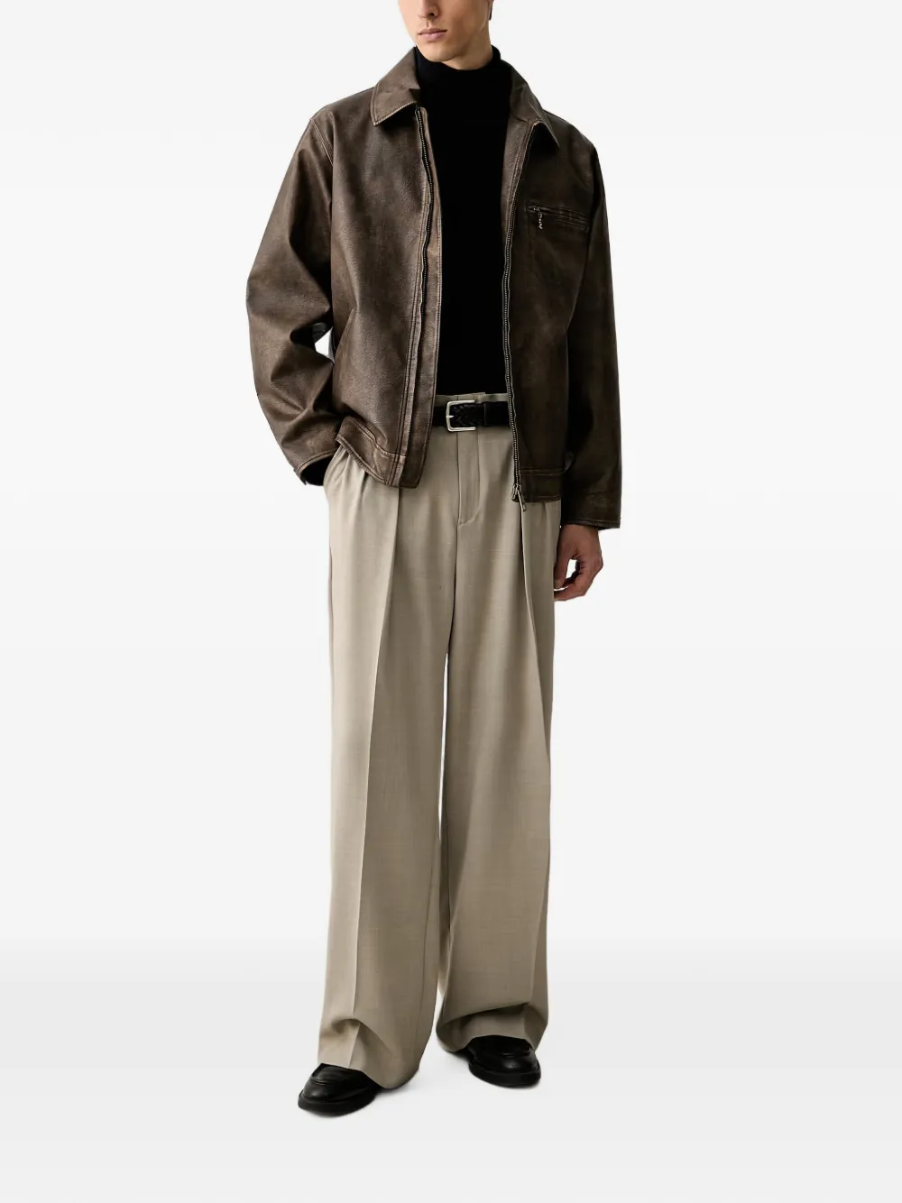 Trussardi Coltrui met geborduurd logo Zwart