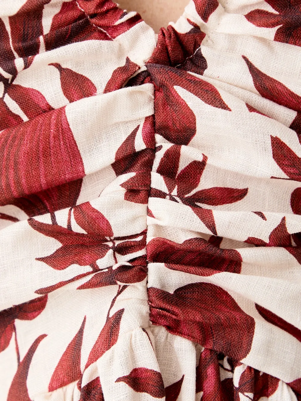 VICOLO Maxi-jurk met bloemenprint Beige