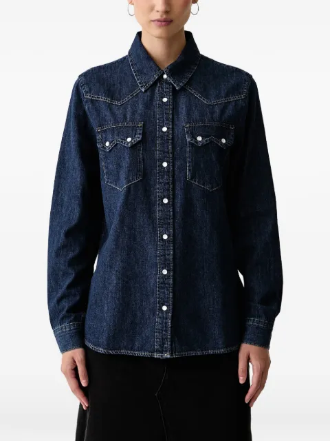 Benetton camisa vaquera estilo western