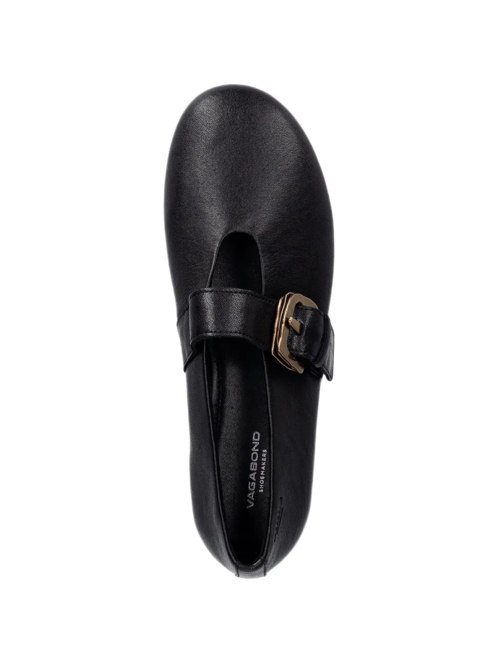 VAGABOND Aleya leren ballerina's Zwart