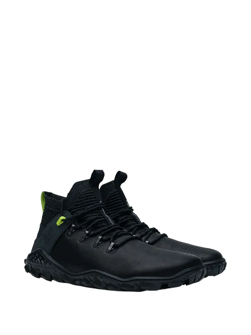 Vivobarefoot Magna Forest leren sneakers Zwart