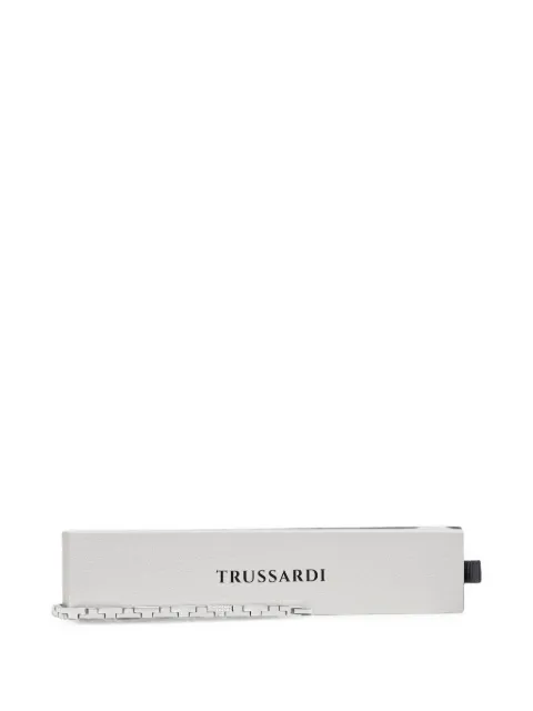 Trussardi crystal-embellished chain-link bracelet