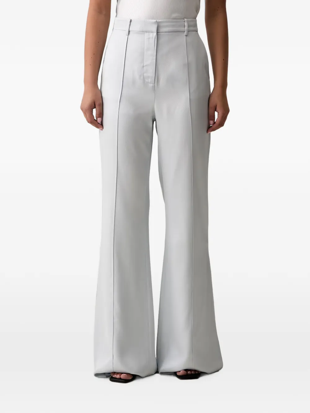 Trussardi high-waisted flared trousers - Blau