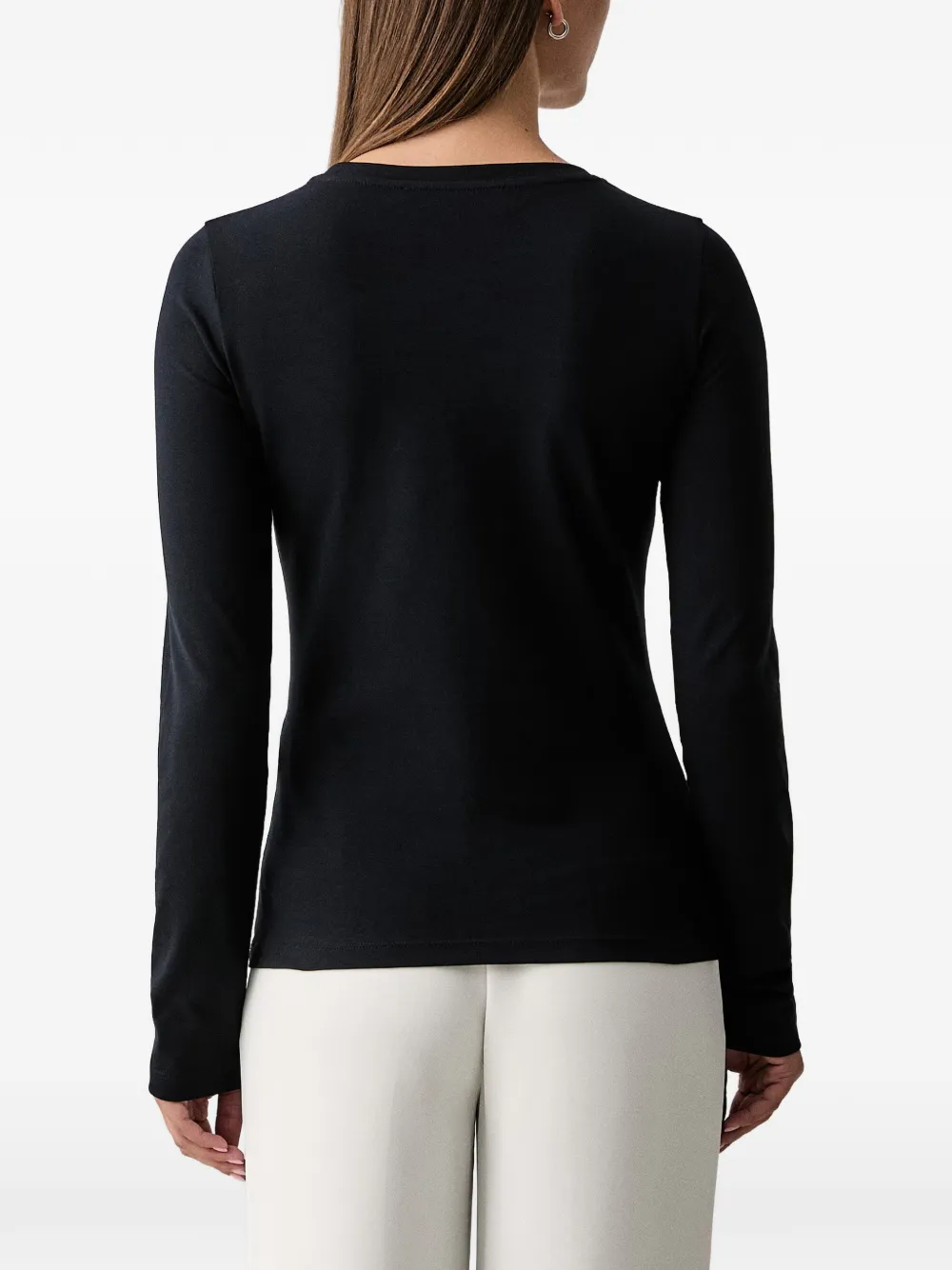 Trussardi T-shirt met lange mouwen Zwart