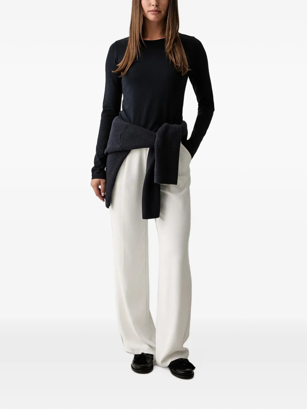 Trussardi T-shirt met lange mouwen Zwart