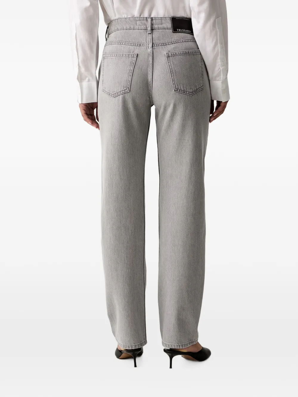 Trussardi 190 straight jeans Grijs
