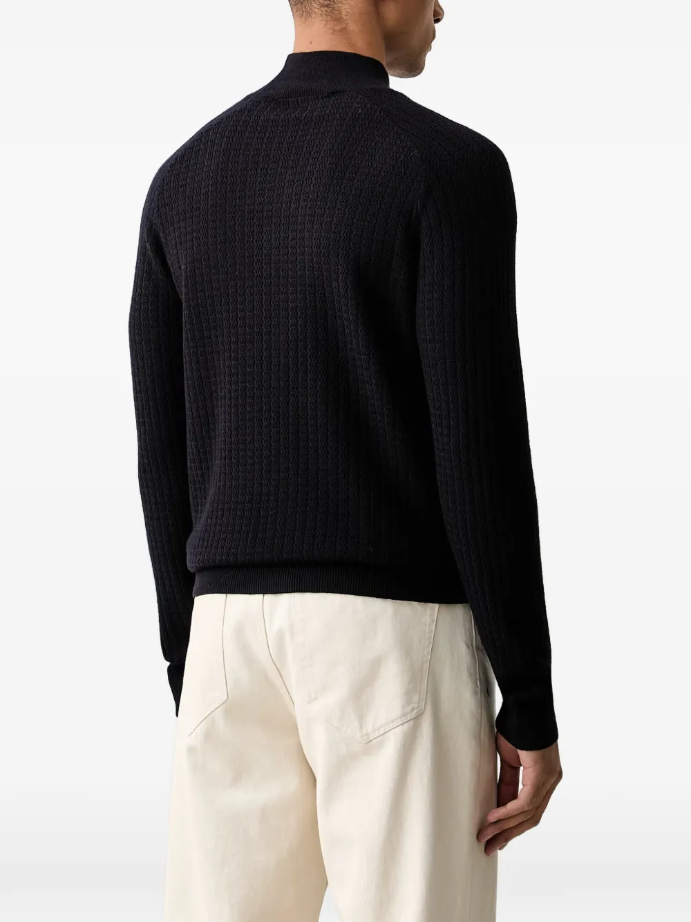Trussardi Ribgebreide trui Blauw