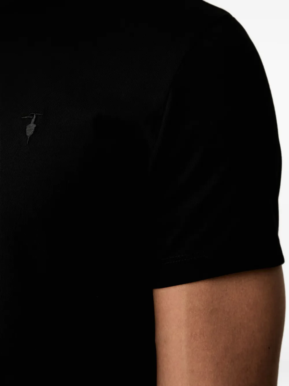 Trussardi T-shirt met geborduurd logo Zwart